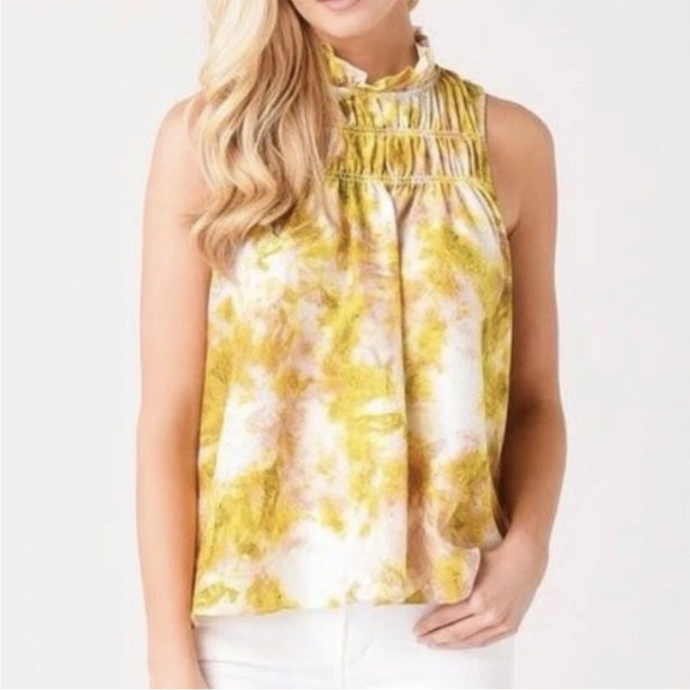 JOIE Limited Edition Womens Sleeveless Top Ruffled Neck Size M - Medium NWT $198 - Picture 2 of 16